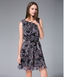 Printed Silk Chiffon Dress